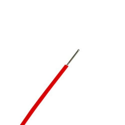 22 AWG Red Solid Core Hookup Wire - 25 ft - PVC Insulated