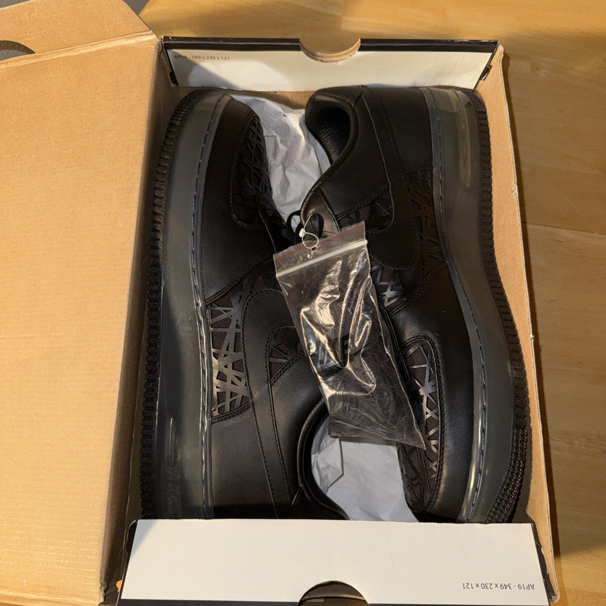 Nike Air Force 1 Supreme Max Air Birds Nest Size 13 Black Custom 318772-002 Nike Air Force 1 Supreme Max Air Birds Nest for Sale  main image 3