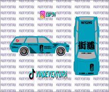 Kaido House 1/64 Datsun 510 Wagon WHITE TONER Waterslide Decal for Hot