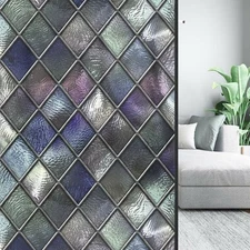 Static Cling Frosted Stained Glass Window Sticker Film Privacy Bathroom Deco HOT