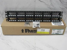 New Panduit CPP48FMWBLY 48-Port Flush Mount Patch Panel