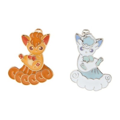 PC335 Pokemon Center Two of a Kind earrings Vulpix ＆ Alolan Vulpix Japan