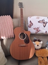 Martin & Co. X Series Acoustic Guitar 6 String Hollow Wood Body Brown