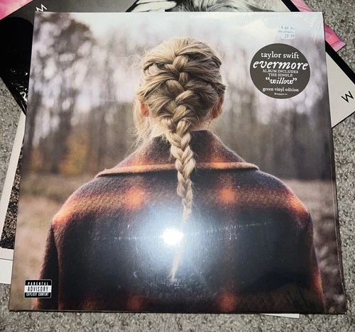 Taylor Swift - Evermore Transparent Green Vinyl LP NEW SEALED