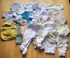 Baby Boys Size Newborn Bodysuits, Pants  Bib 23 Piece Lot