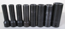 Lot Of 8 S-k 342 Series Deep Impact 12 Drive 6 Point Sockets Usa