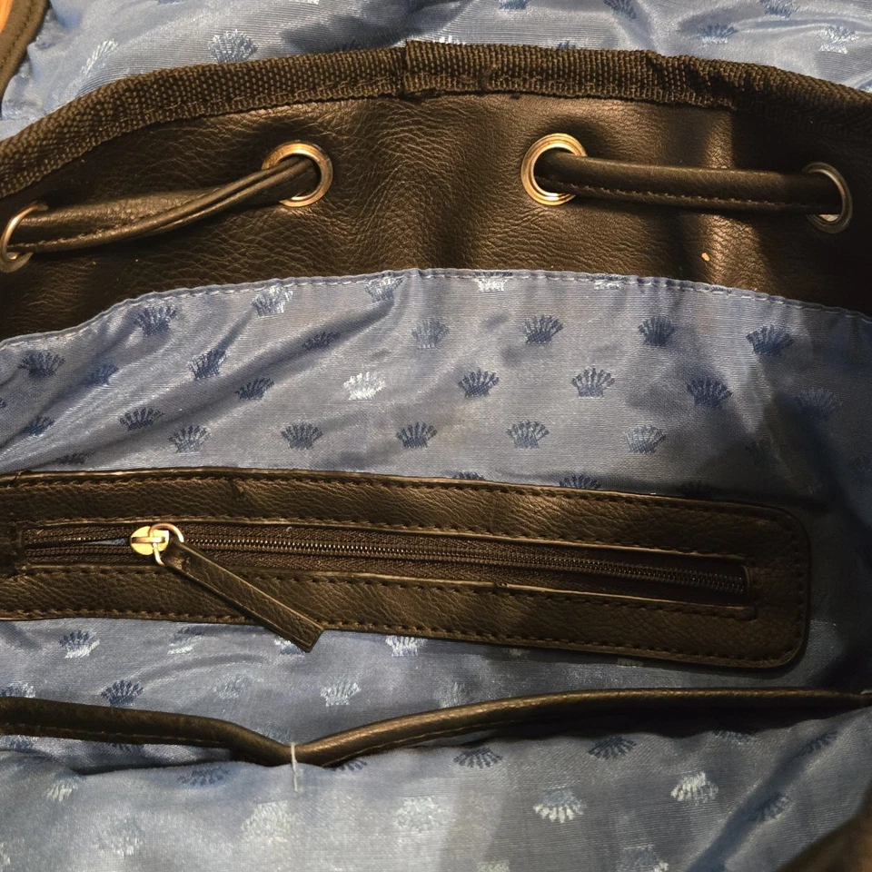 Juicy Couture Backpack Sequins Sparkle Women's Purple Multi Pocket Medium - Image 4 of 4