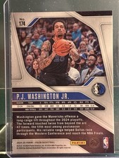 Panini Prizm P.J. Washington Jr. #174 Dallas Mavericks 2024-25 Basketball