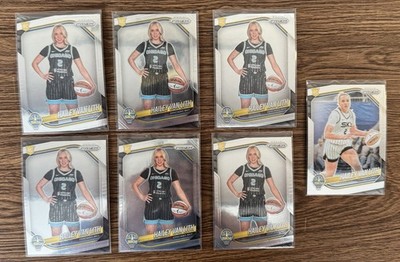 (6) 2025 Panini Prizm WNBA - Rookie Variation Hailey Van Lith #139 (RC) + 1 More