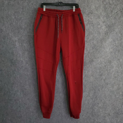 Marc Ecko Cut & Sew Joggers Men's Size Large Red Drawstring Waist Solid Sports L