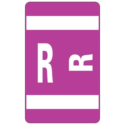 100 Purple Alphabetic Labels for Color Coding File Retrieval and Organization