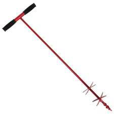 SENKICHI Gardening Hole Digger for Supports, Approx. 940mm Length, 100mm Diamete