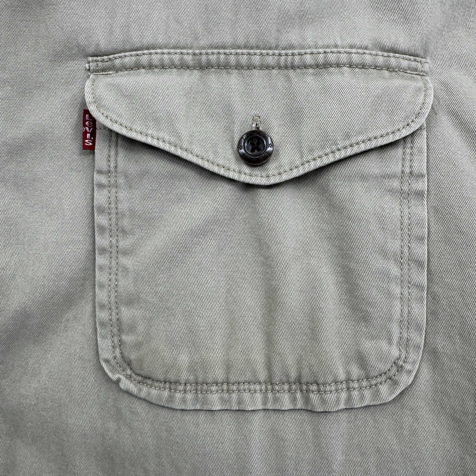 Men’s Levi Jacket Khaki Winter Coat RN#117508, Lined, Cotton Jacket XXL 2XL thumbnail 4