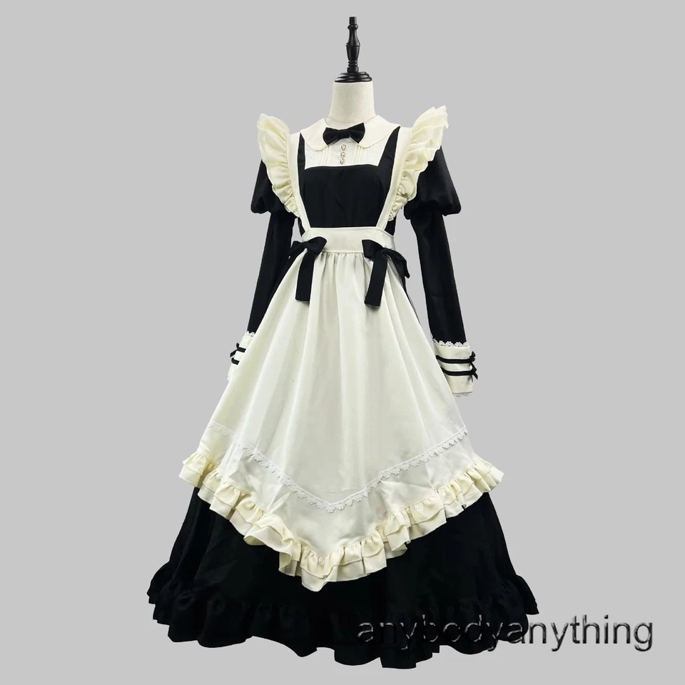 Womens Maid Dress Victorian Maid Costume Housekeeper Maid Outfit Lolita Dress - Image 3 of 4