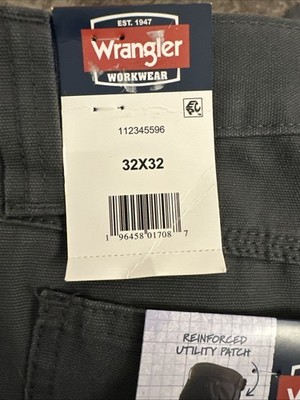 Wrangler Men Workwear Relaxed Fit Utility Pants Utility Pockets