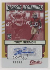2021 Classics Classic Beginnings Gold Signatures 33/50 Trey Sermon Auto 1u6