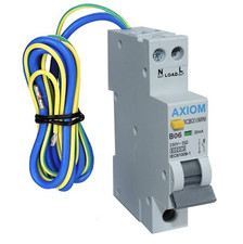 AXIOM MINI RCBO 20A 30MA RCBO20MINI SINGLE MODULE