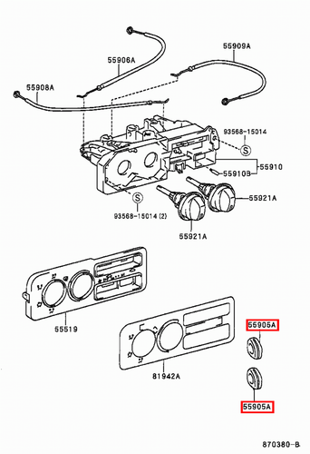 Genuine Hilux LN109 LN108 LN107 LN106 LN105 Dash Heater Fan Control Switch Knob - Picture 6 of 20