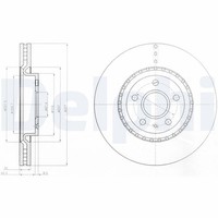 2X Bremsscheibe Delphi BG9068 FüR Opel YS3G Saab Insignia Sports Tourer G09 LPG