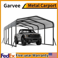🔥🔥☑️Metal Carport W/Galvanized Steel Roof for Tractors Trucks Boats Motorcycle