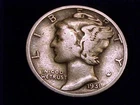 1931-S  Mercury Dime,  Very Good Grade
