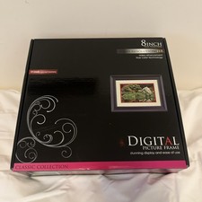 NEW Digital Decor Digit 8" Photo Frame Black Frame 512MB Memory