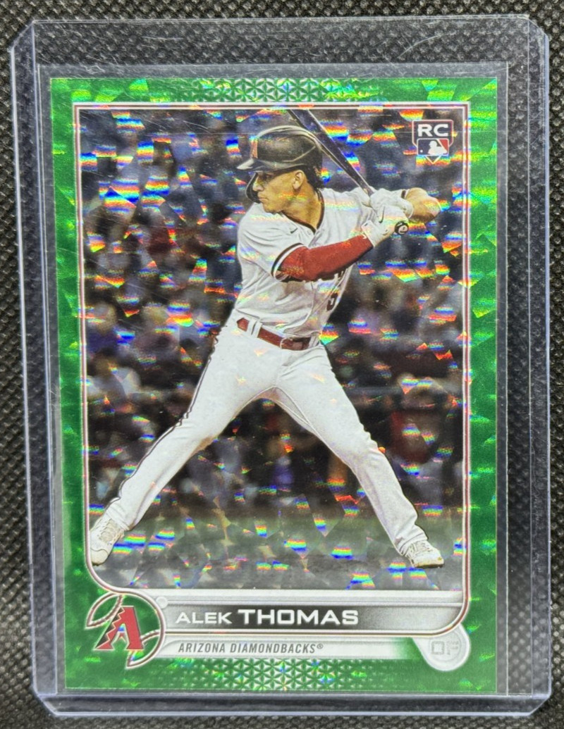 ALEK THOMAS RC 2022 Topps Update Green Foilboard #US212 Rookie /499 Diamondbacks