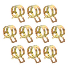 10pcs Spring Band Type Hose Clamps 18mm Silicone Vacuum Pipe Clip, Colorful