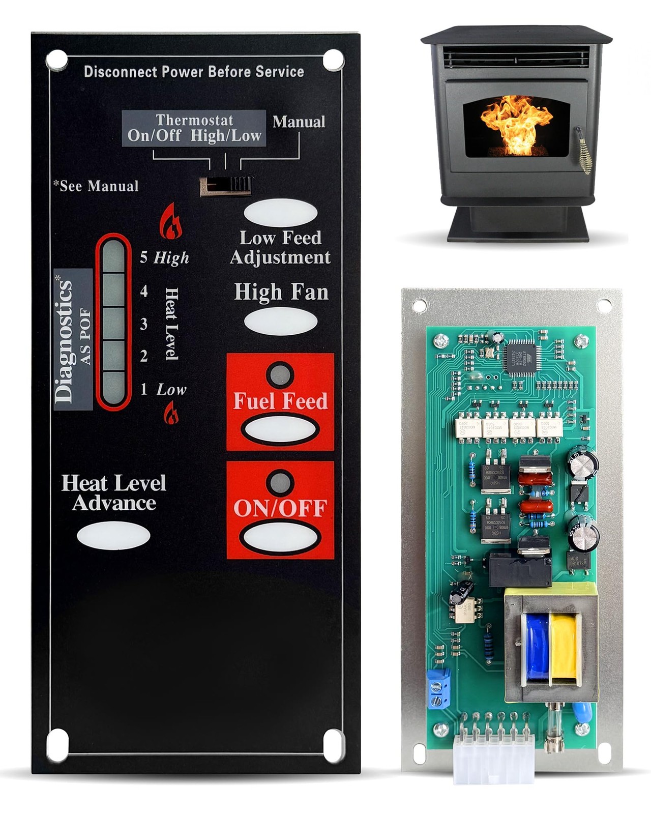 WADYDZMFCF AE401 / CE401 Control Circuit Board Fit for Breck
