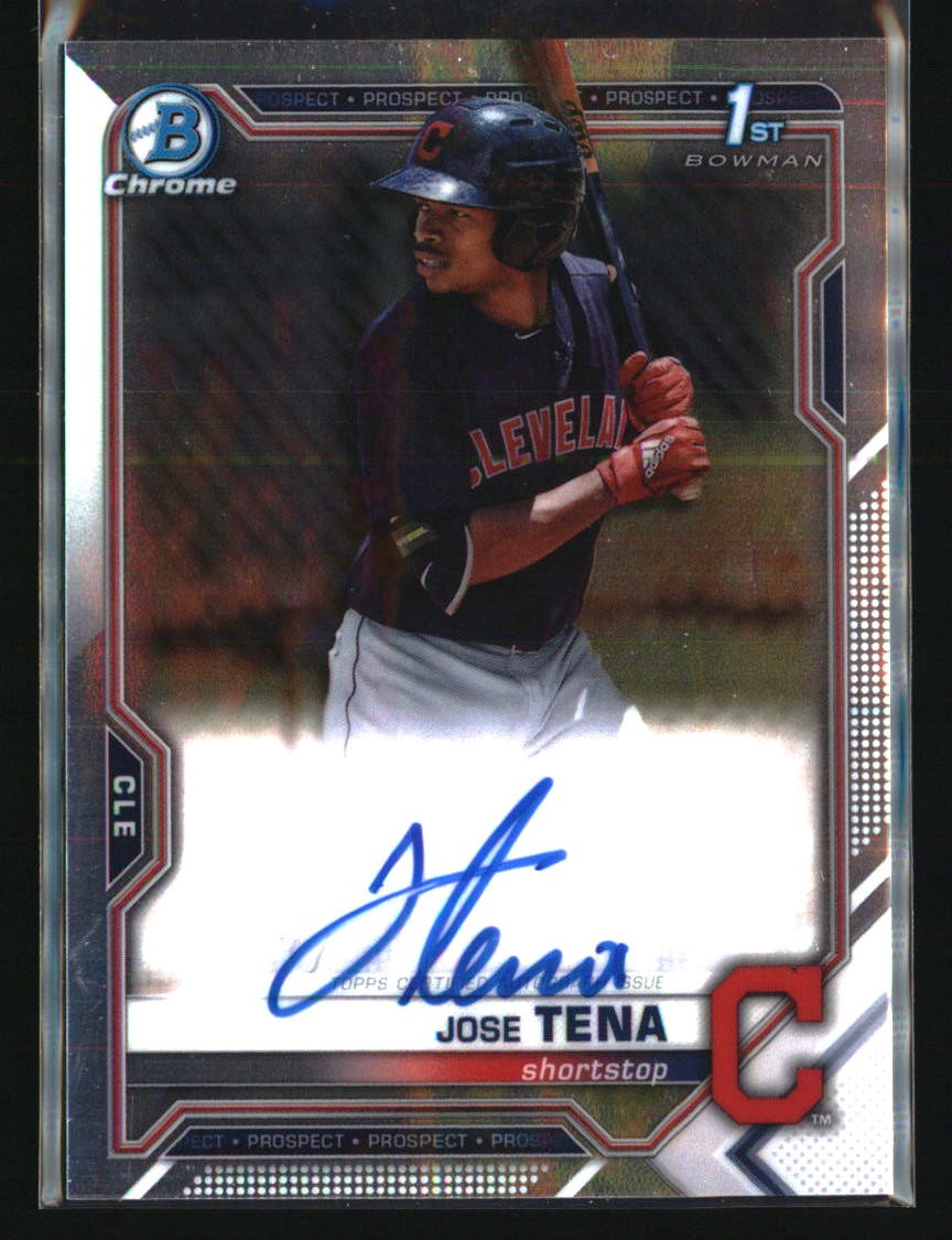 2021 Bowman #CPA-JT Jose Tena Chrome Prospect Autographs