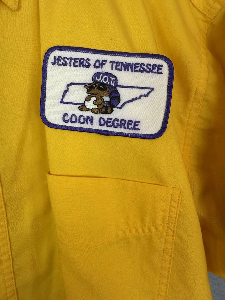 Jesters of Tennessee Shirt Mens Large Button Up Sacramento CT19 2005 Patch - Image 2 of 4