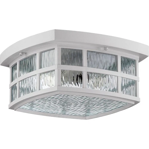 Quoizel SNN1612 Stonington 2 Light 12"W Flush Mount Outdoor - Black - Picture 3 of 12