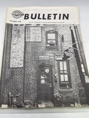 NMRA Bulletin Magazine October 1978 Model Railroading Brick Building