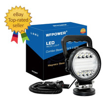 Magnetic LED Light Bar, 72W Portable Work Lights with Magnet Base Combo Spotligh