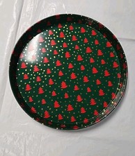 Pacific Rim Christmas Metal Serving Tray Made In Hong Kong 11.5"