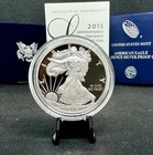 2015-W Proof American Silver Eagle with OGP & COA! 1 Oz .999 Silver