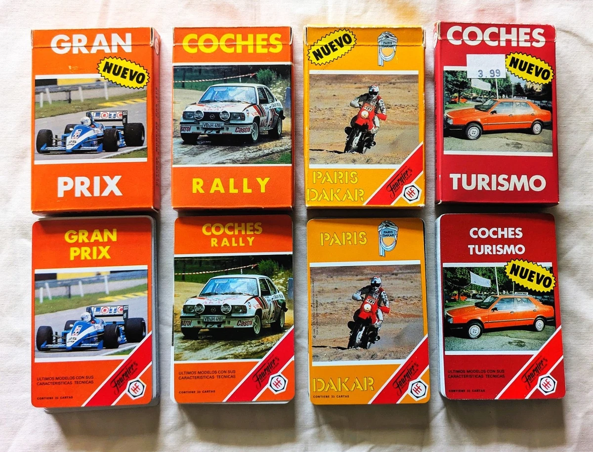 Lot of 4 1980s Fournier Vitoria Game Card Sets, Grand Prix w