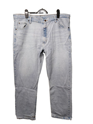 Wrangler Herren Jeans 40x30 Hellblau Straight Leg Denim Made Nicaragua 97FXVVB 
