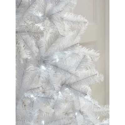 GEORGE HOME 6ft White Pre-Lit LED Christmas Tree