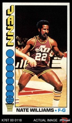 1976 Topps #88 Nate Williams Jazz Utah St 7 - NM | eBay