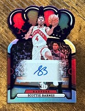 2023-24 Crown Royale Crown Autographs Purple #19 Scottie Barnes 1/25 #X10991
