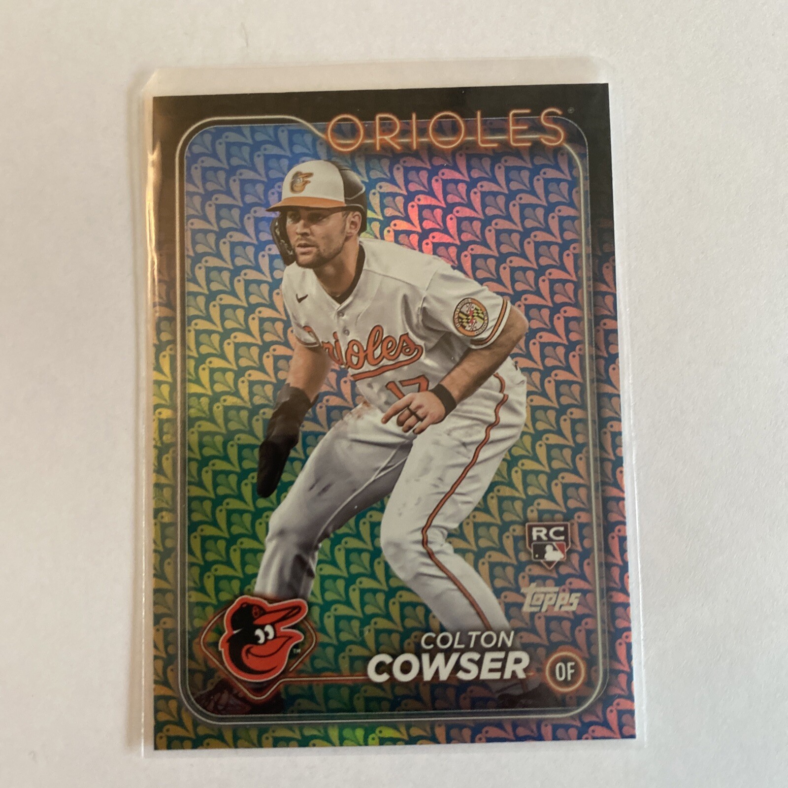 2024 Topps Series 1 COLTON COWSER (RC) #257 Easter Holiday Foil Orioles Rookie