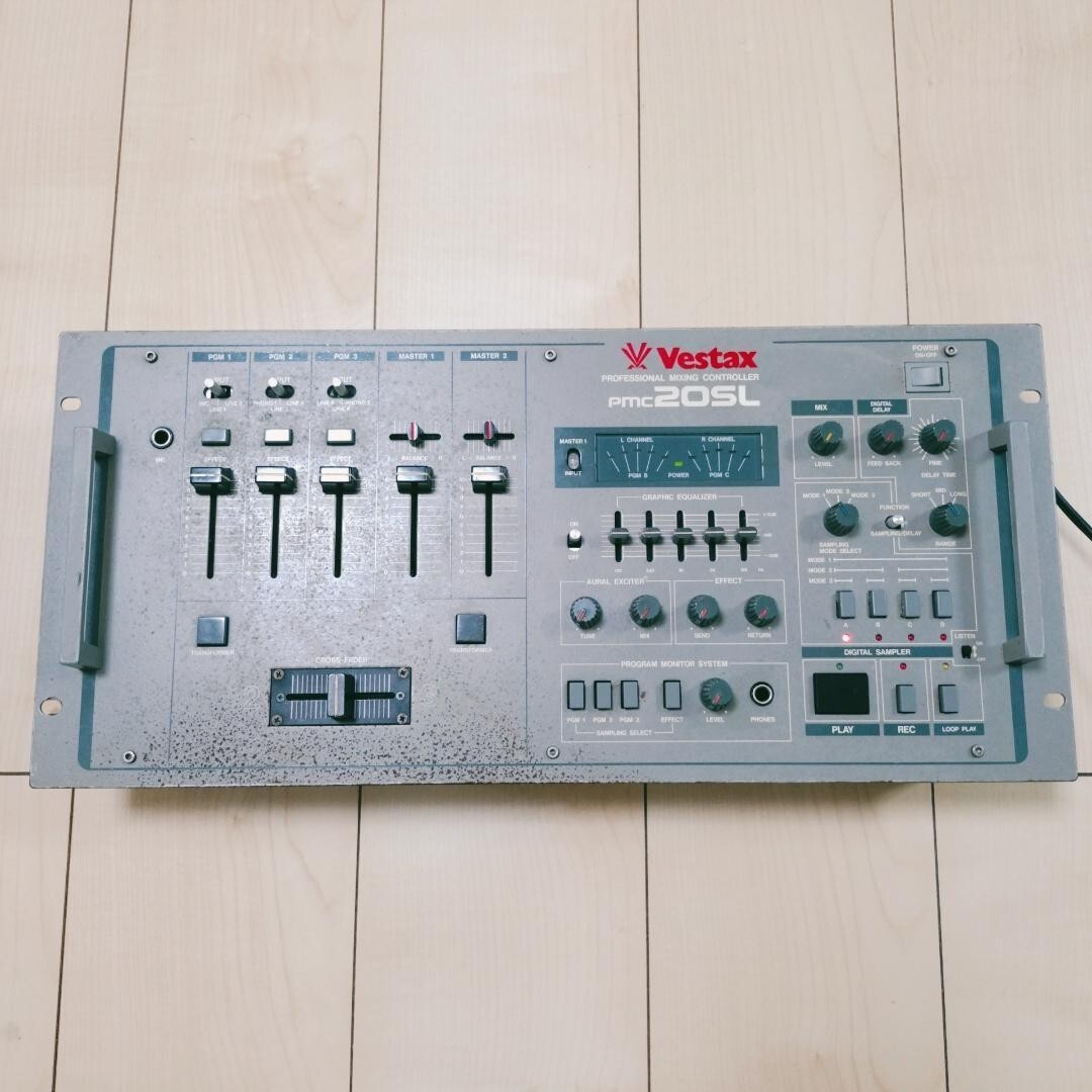Rare Vintage VESTAX PMC-20SL DJ Mixer Used by DJ KRUSH with Rare Vintage VESTAX PMC-20SL DJ Mixer Used by DJ KRUSH with