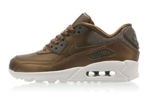 Nike Air Max 90 PREMIUM 896497-901 Wmn Sz 8.5 MTLC FIELD/MTLC FIELD - Picture 10 of 12