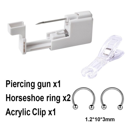 Einweg Piercing Werkzeug, Bauchnabel Bauch Zunge Augenbraue Lippenring Piercing Pistole - Bild 11 von 18