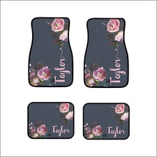 Personalized Custom Car Floor Mats Set Of 4 Front Rear Or Set Of 2 Front Mats