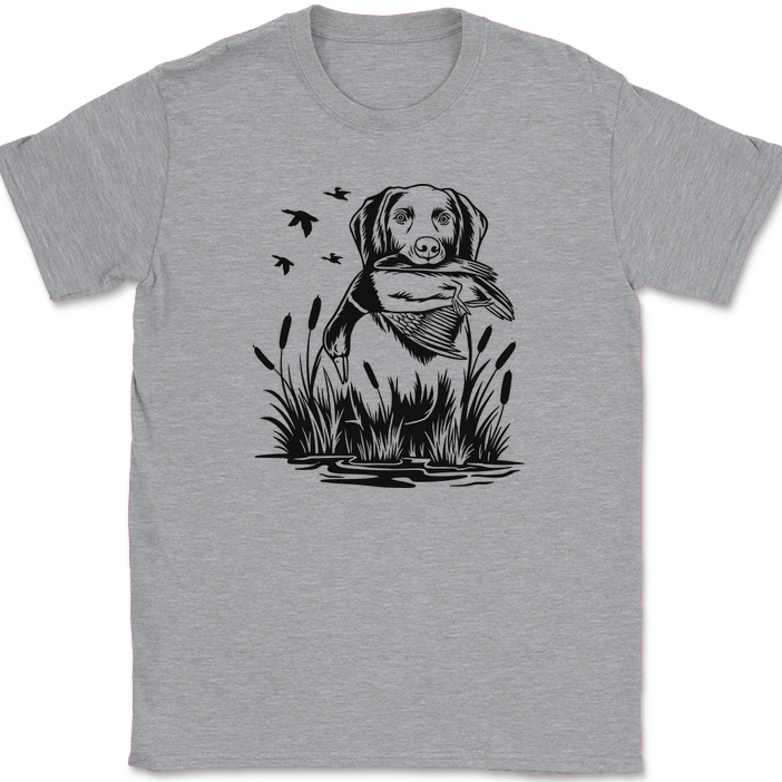 パグ様 Bird Dog Duck Hunting T-Shirt Hobby Rifle K9 Animal Lover Funny