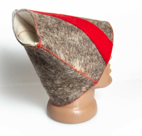 Woolen felt sauna hat wool FELTED Sauna hat Cossack Papakha Kubanka - Picture 6 of 9