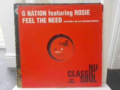 G Nation Featuring Rosie Ania Feel The Need 1997 R&B Soul 12'' vinyl