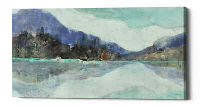 Epic Graffiti 'Winter Landscape' by Albena Hristova, Giclee Canvas Wall Art